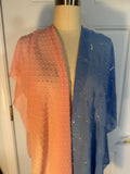 Blue and Peach Chiffon Carpatina Dolls