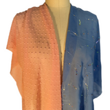 Blue and Peach Chiffon Carpatina Dolls