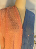 Blue and Peach Chiffon Carpatina Dolls