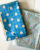 blue cotton fabric