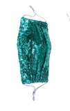Green Sequins Face Mask
