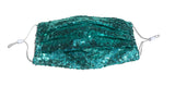 Green Sequins Face Mask
