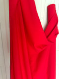 Red Crepe Fabric