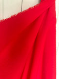 Red Crepe Fabric