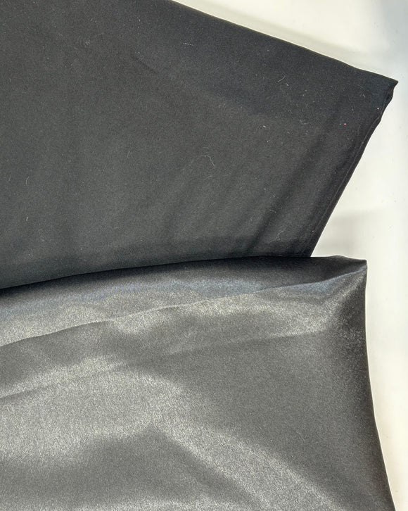 Black Wool and Satin Carpatina