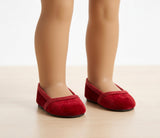 Red Velvet Shoes fit American Girl