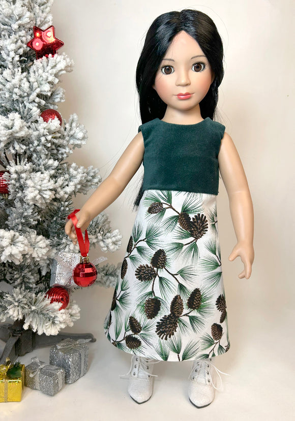 Ana Christmas dress Carpatina Dolls