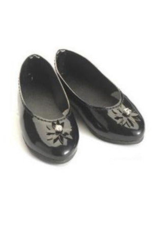 Black Shoes for 18 inch Slim Dolls