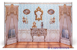 Doll Scene Backdrop Reversible Castle to Interior