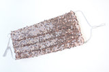 Rose Gold Sequins Face Mask