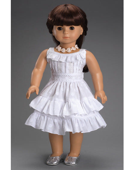 Fleur Blanc Dress fit American Girl